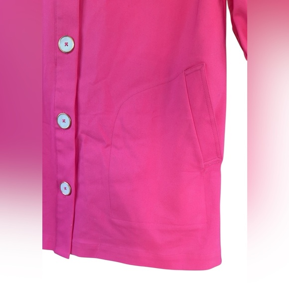 Tuckernuck Pink Blake Mini A Line Button Down Feminine Barbie Shirt Dress Small - Picture 13 of 14